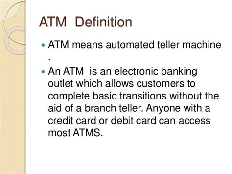 atm meaning science